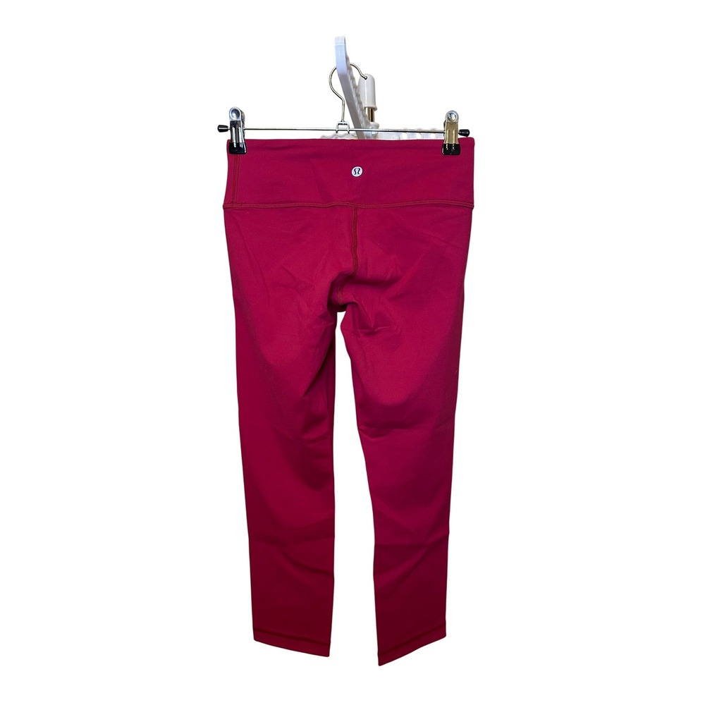 Lululemon Align High-Rise Pant 25" in Red Merlot (Sz 4) - Picture 4 of 6